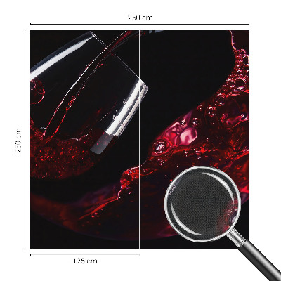 Fotomural decorativo para cabecero de cama en tono vino tinto