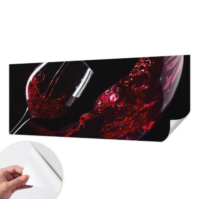 Fotomural decorativo para cabecero de cama en tono vino tinto