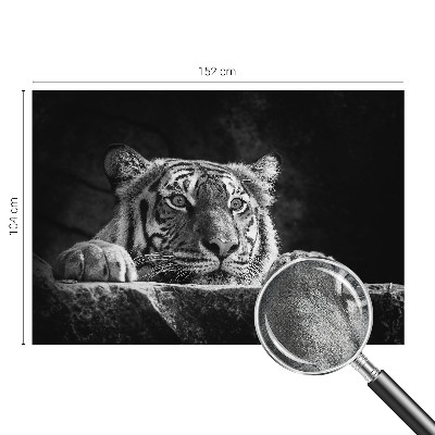 Mural de pared con estampado hermoso Mirada depredadora