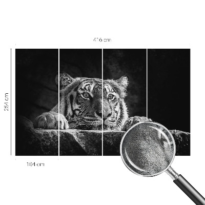 Mural de pared con estampado hermoso Mirada depredadora