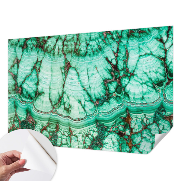 Papel mural texturado decorativo con patrones verdes