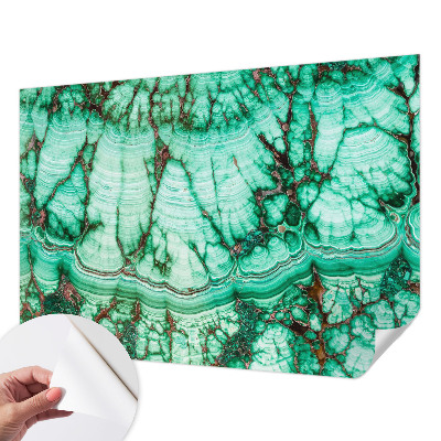 Papel mural texturado decorativo con patrones verdes