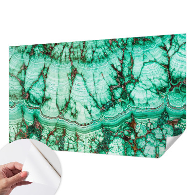 Papel mural texturado decorativo con patrones verdes