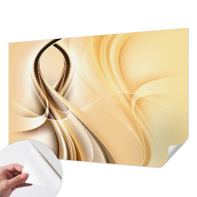 Fotomural decorativo para cabecero de cama con diseño de líneas onduladas