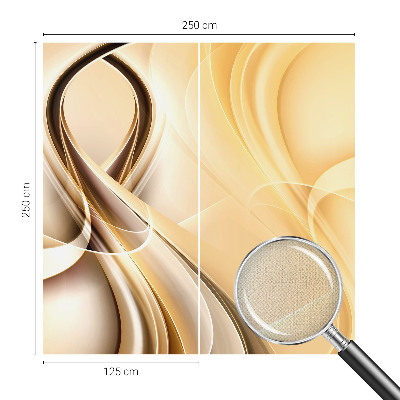 Fotomural decorativo para cabecero de cama con diseño de líneas onduladas