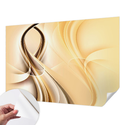 Fotomural decorativo para cabecero de cama con diseño de líneas onduladas