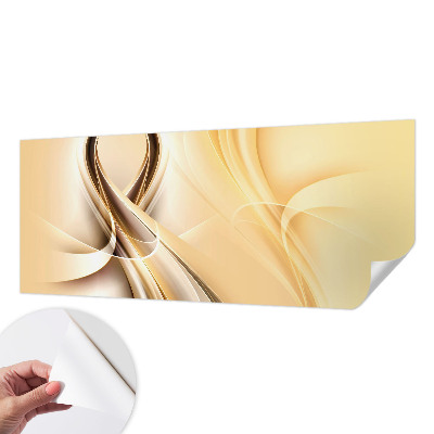 Fotomural decorativo para cabecero de cama con diseño de líneas onduladas