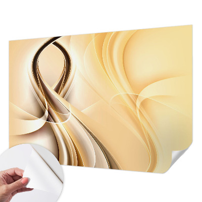 Fotomural decorativo para cabecero de cama con diseño de líneas onduladas