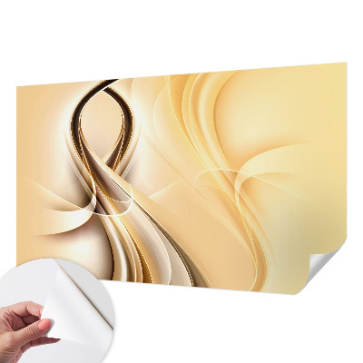 Fotomural decorativo para cabecero de cama con diseño de líneas onduladas