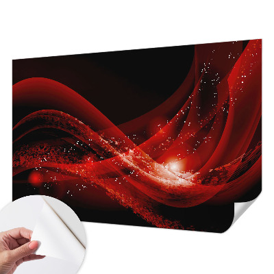 Mural de pared con estampado hermoso con motivo Vórtice Rojo