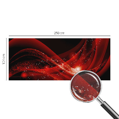 Mural de pared con estampado hermoso Vórtice Rojo