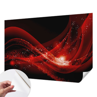 Mural de pared con estampado hermoso con motivo Vórtice Rojo