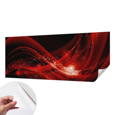 Mural de pared con estampado hermoso con motivo Vórtice Rojo
