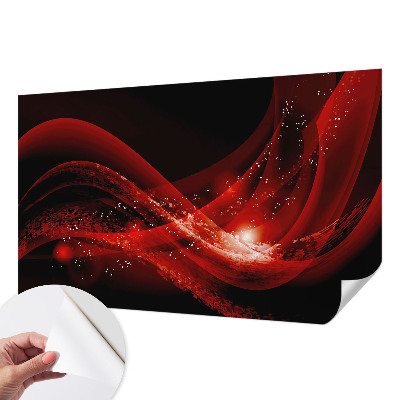Mural de pared con estampado hermoso con motivo Vórtice Rojo
