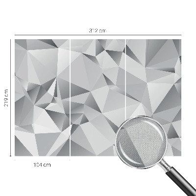 Fotomural decorativo para cabecero de cama con diseño de geometría abstracta