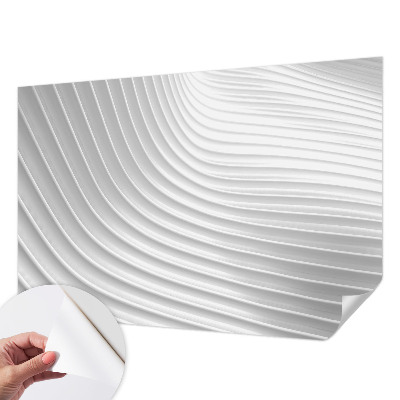 Papel mural texturado decorativo con ondas elegantes