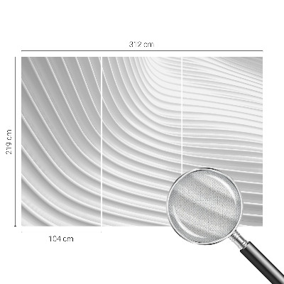 Papel mural texturado decorativo Ondas elegantes