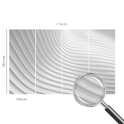 Papel mural texturado decorativo con ondas elegantes