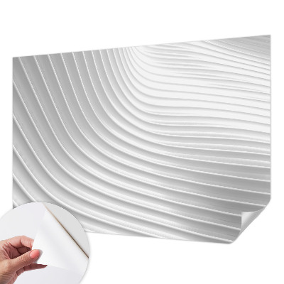 Papel mural texturado decorativo con ondas elegantes