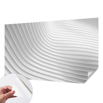 Papel mural texturado decorativo con ondas elegantes