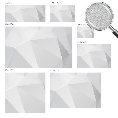 Papel mural con patrón decorativo con motivos de triángulos grises
