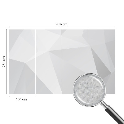 Papel mural con patrón decorativo Triángulos grises