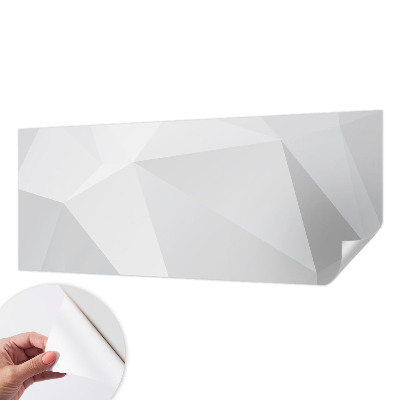 Papel mural con patrón decorativo con motivos de triángulos grises