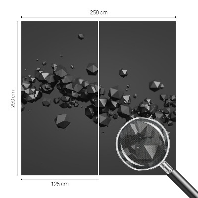 Fotomural decorativo para cabecero de cama bultos negros