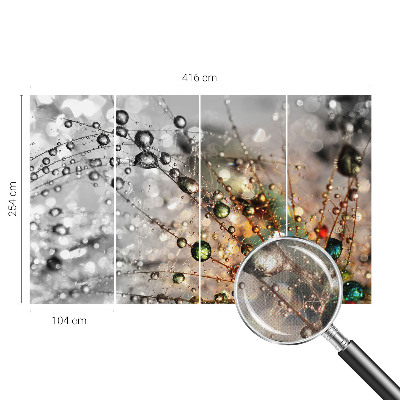 Papel mural con patrón decorativo Yo rocío joyas