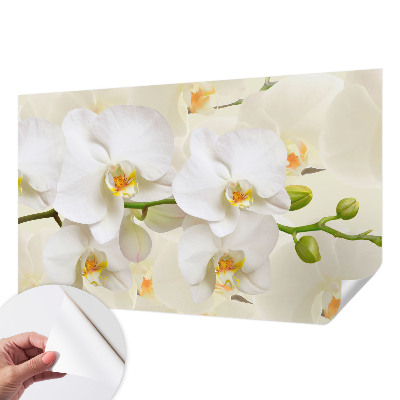 Mural de pared con estampado hermoso con motivo de riqueza floral