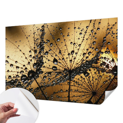 Papel mural texturado decorativo con motivo de gotas delicadas