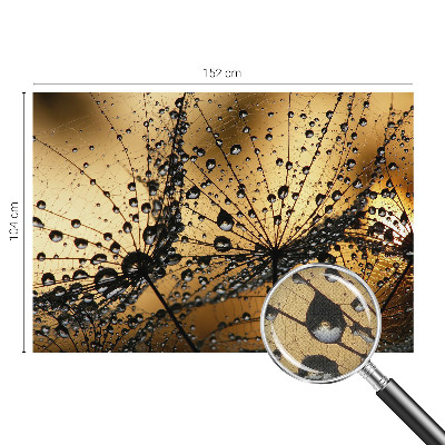Papel mural texturado decorativo con motivo de gotas delicadas