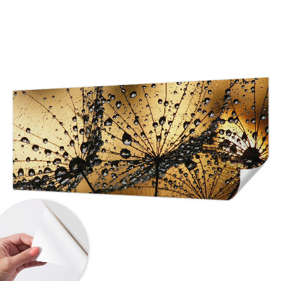 Papel mural texturado decorativo con motivo de gotas delicadas