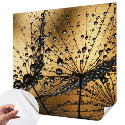 Papel mural texturado decorativo con motivo de gotas delicadas