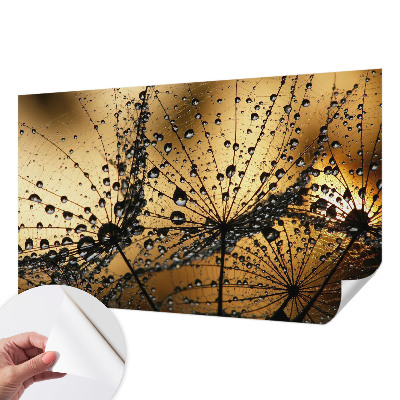 Papel mural texturado decorativo con motivo de gotas delicadas