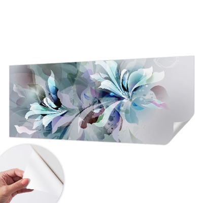 Fotomural decorativo para cabecero de cama con diseño de abstracción floral