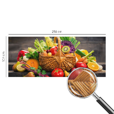 Papel mural con patrón decorativo Riqueza frutal