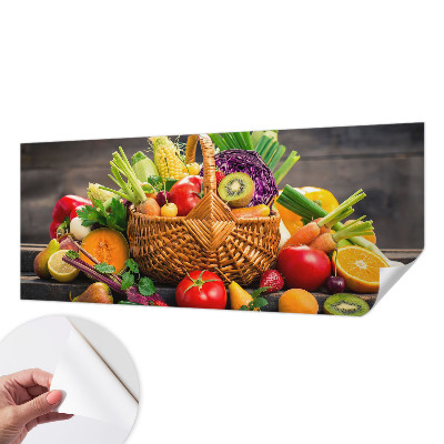 Papel mural con patrón decorativo con diseño Riqueza frutal