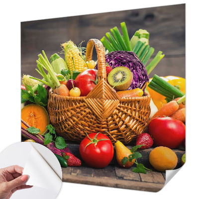 Papel mural con patrón decorativo Riqueza frutal