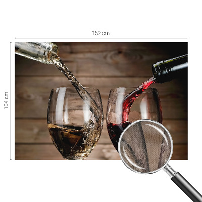 Mural de pared con estampado hermoso con motivo de copas de vino