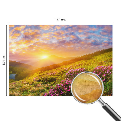 Papel mural con patrón decorativo Montaña Oeste