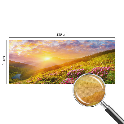 Papel mural con patrón decorativo Montaña Oeste