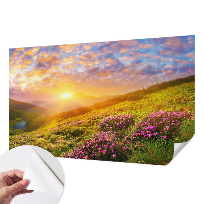 Papel mural con patrón decorativo con diseño «Montaña Oeste»