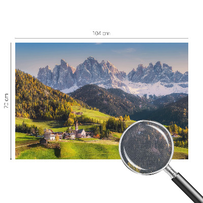 Fotomural decorativo para cabecero de cama con un paisaje de montaña