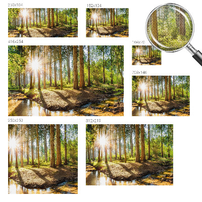 Papel mural con patrón decorativo Idilio forestal