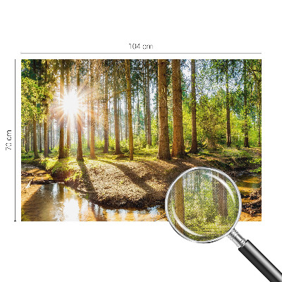 Papel mural con patrón decorativo Idilio forestal