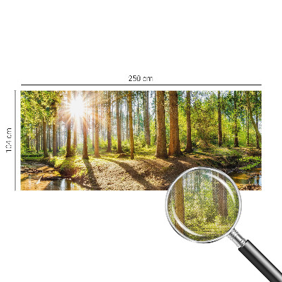 Papel mural con patrón decorativo Idilio forestal