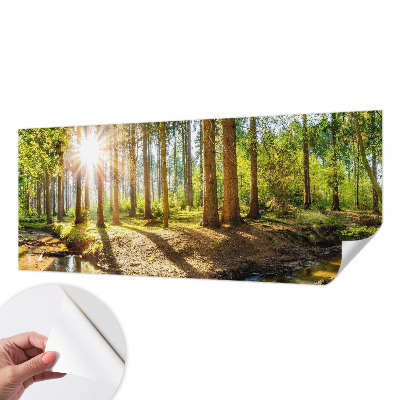 Papel mural con patrón decorativo con diseño Idilio forestal