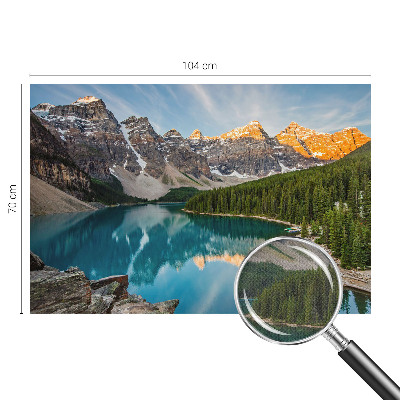 Mural de pared con estampado hermoso Reflejo de la montaña