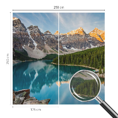 Mural de pared con estampado hermoso Reflejo de la montaña